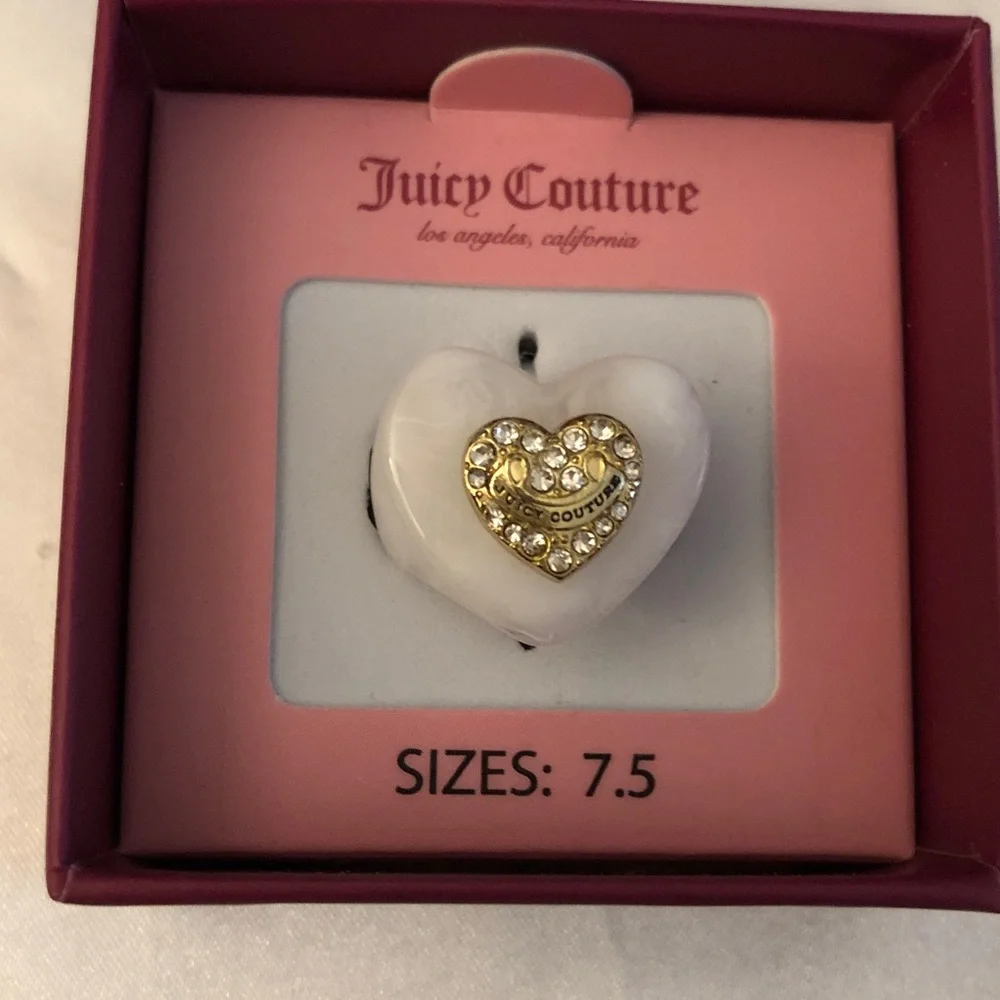 Juicy Couture white pearlescent